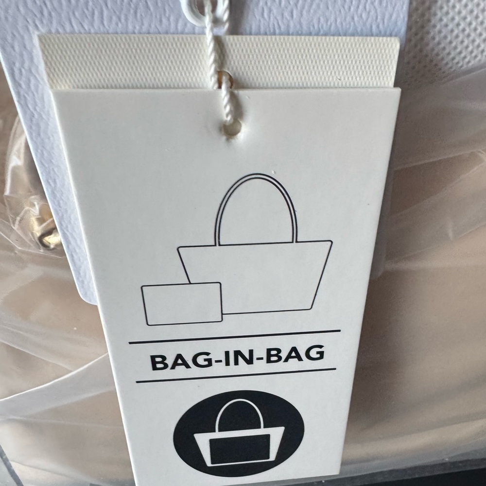 MMS Design Studio Clear Tote with Bag-in-Bag Insert - Cream - Picture 10 of 14